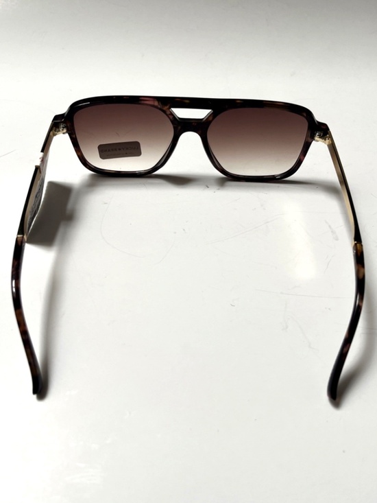 New LUCKY BRAND Double Bridge Aviator Sunglasses Tortoise Shell Acetate BWN-GLD